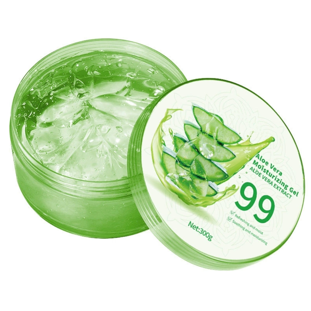 Moisturizing and Soothing Aloe Vera Gel Creams Skin