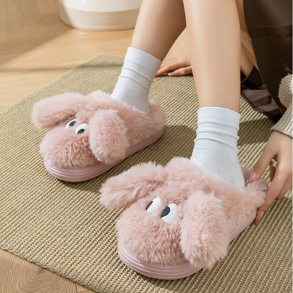Girls Cute Animal Bunny Furry slippers