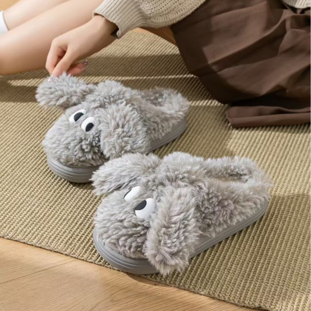Girls Cute Animal Bunny Furry slippers