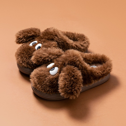 Girls Cute Animal Bunny Furry slippers